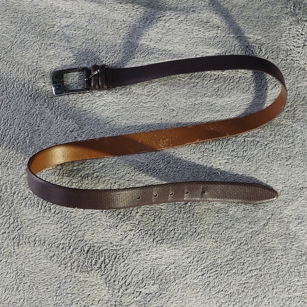 Lejon Genuine Leather Snakeskin Belt Sz 38